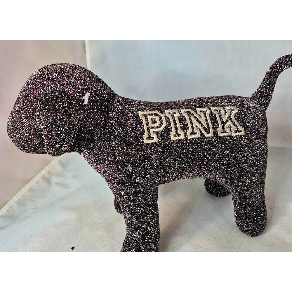 PINK plush dog